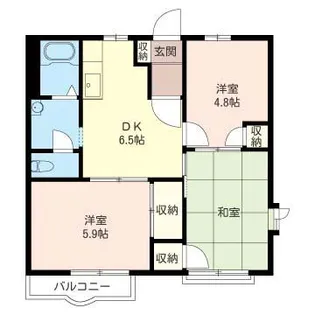 グレースハイツB【2階】の間取り