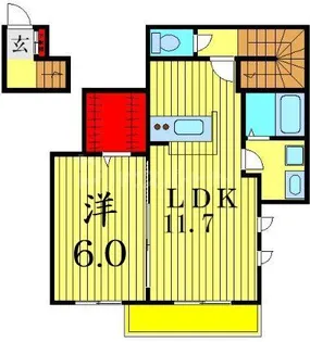 プロウノン高砂【2階】の間取り