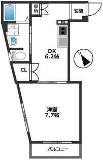 ウィステリアグランデMF【3階】の間取り