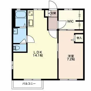 フレグランス壱番館B【2階】の間取り