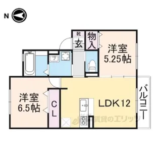 デラッセ真美ケ丘【2階】の間取り