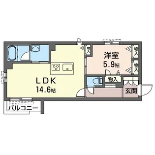 レフィシアK・SII【2階】の間取り