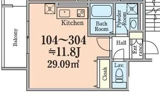 MOCXION稲毛小仲台【3階】の間取り