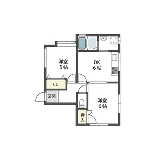 田窪マンション【1階】の間取り