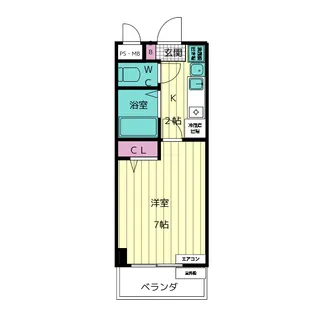 メリックス【3階】の間取り