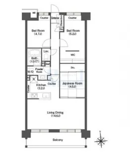 コンフォリア高島平【4階】の間取り