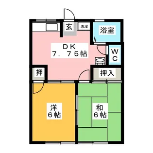 ロイヤル小塩III B棟【1階】の間取り