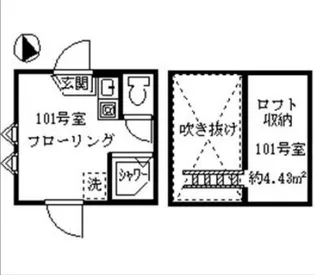 ソフィアシュガー【2階】の間取り