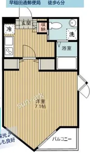 スリーベルマンションII【1階】の間取り