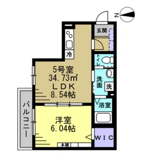 セミカ葛城 I【2階】の間取り