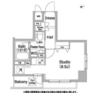 コンフォリア浅草橋DEUX【11階】の間取り