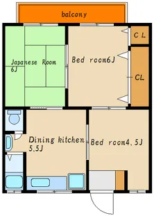 グリーンマンションI【1階】の間取り
