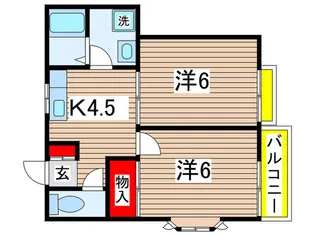 ハイツ雅【2階】の間取り