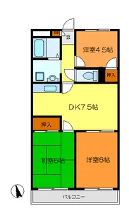 フラット渋谷第2マンション【3階】の間取り