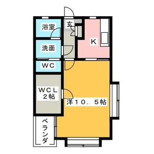 フローラルパレス【2階】の間取り