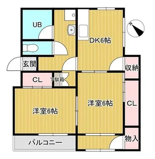 第2和同マンション【1階】の間取り