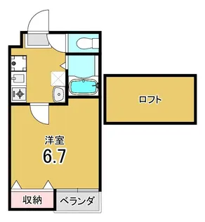 ガーネット御所西【3階】の間取り