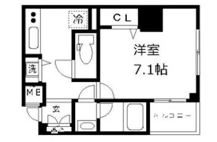 アイルイムーブル錦糸町【2階】の間取り