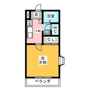 ディスメゾン【1階】の間取り