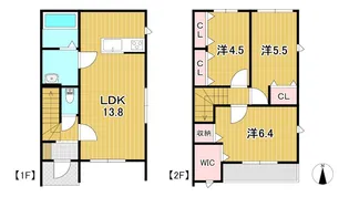 クレスト ヒル Aの間取り