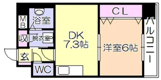 ライオンズマンション東町【4階】の間取り