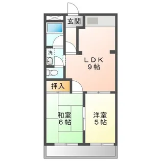 レジデンス道伯A棟【1階】の間取り