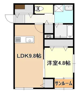 Flourish In 上所駅前【2階】の間取り