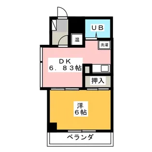 シティハイツ万豊【4階】の間取り