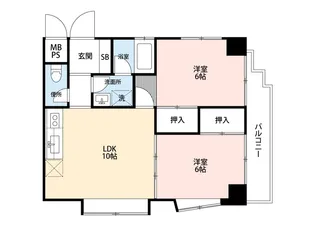 ガーデンハウス本千葉【6階】の間取り