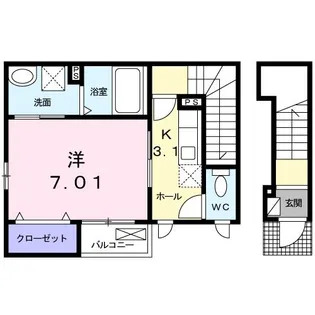 スランバードリーム【2階】の間取り