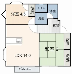 アーバニアIG A棟【2階】の間取り