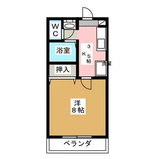 ベルスビック新井【1階】の間取り