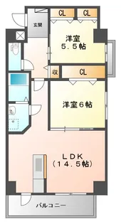 フェニックス【5階】の間取り