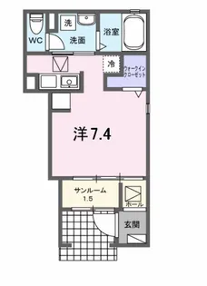 Cowbell Court【1階】の間取り