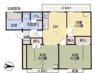 ツインパレス深大寺【2階】の間取り