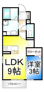 蔵谷ハイツ【1階】の間取り