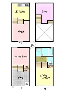 LesTourtereauxの間取り