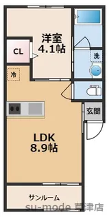 CAネオシャンティ【1階】の間取り