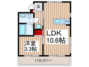 ベルハイツ【3階】の間取り