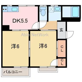 ファミール繁本【2階】の間取り