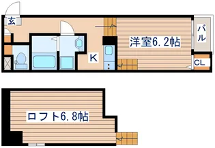 ハーモニーテラス中倉【1階】の間取り