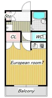 サンライズ塚田【1階】の間取り