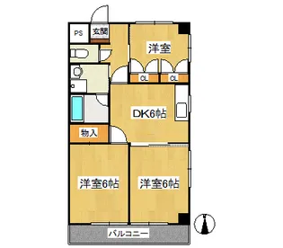 星野ビル【5階】の間取り