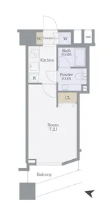 ファーストリアルタワー新宿【16階】の間取り