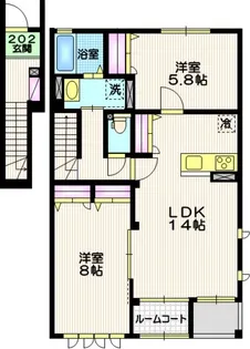 ル・マルスI【2階】の間取り
