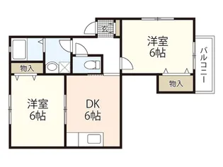 パストラル五日市中央【1階】の間取り