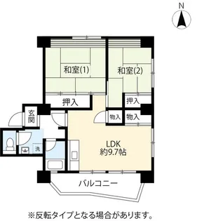 UR大谷田一丁目【9階】の間取り