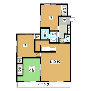 メゾンドール吉栄【5階】の間取り