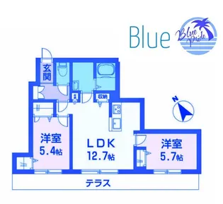 カーサ藤が谷【1階】の間取り