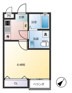 アフェット松戸【1階】の間取り
